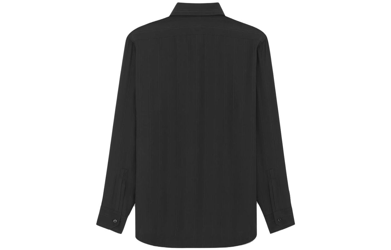 SAINT LAURENT Cassandre Striped Shirt