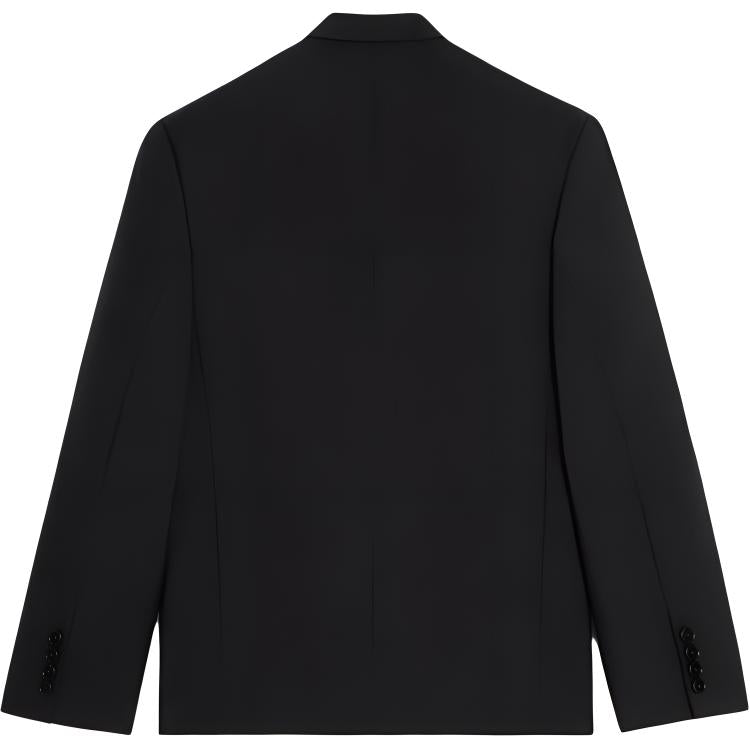 CELINE Spencer Boxy Tux Jacket In Grain De Poudre