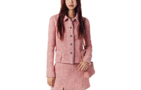 CHANEL 24 New Spring And Summer Arrivals Jackets Coats Women's Pink