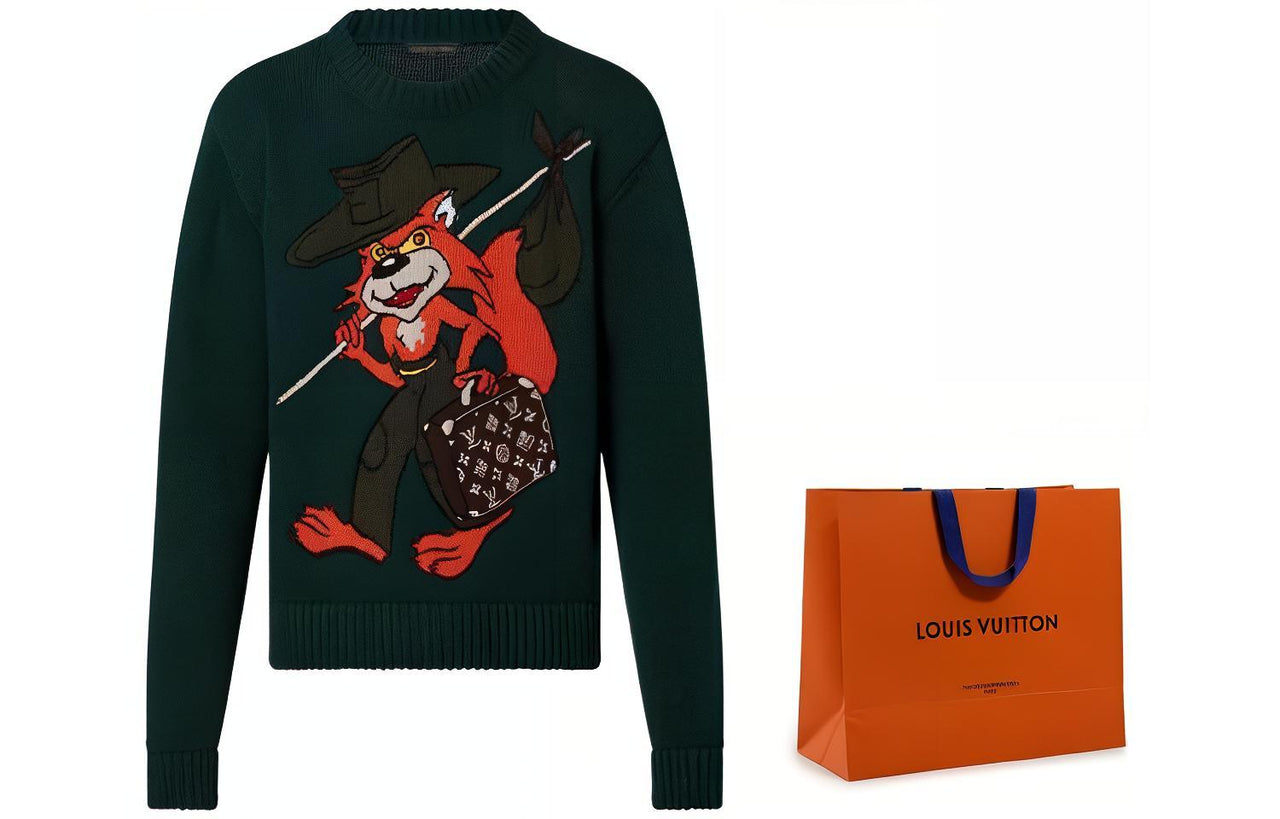 LOUIS VUITTON Sweater Men's Green