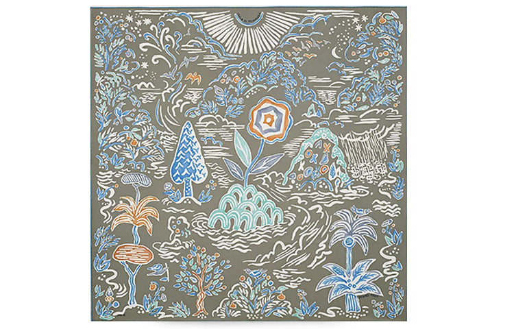 HERMES Silk Silk Scarves Women's