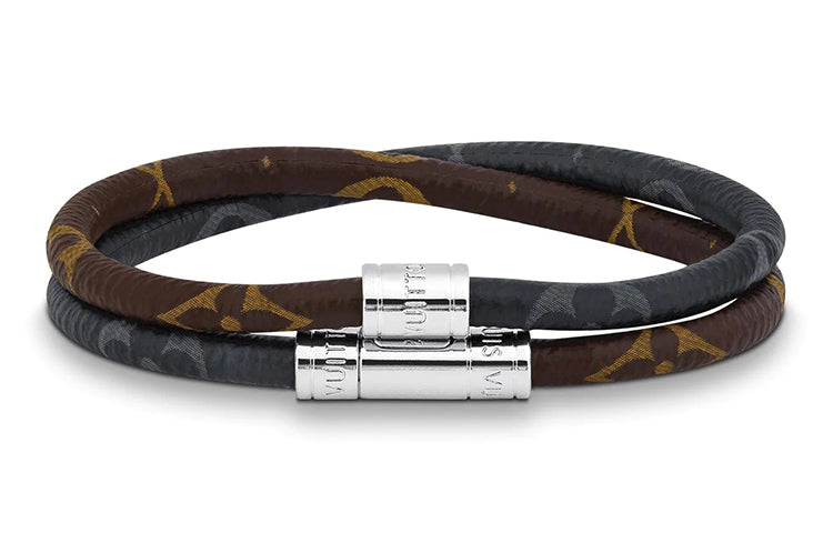 LOUIS VUITTON Keep It Double Leather Bracelet