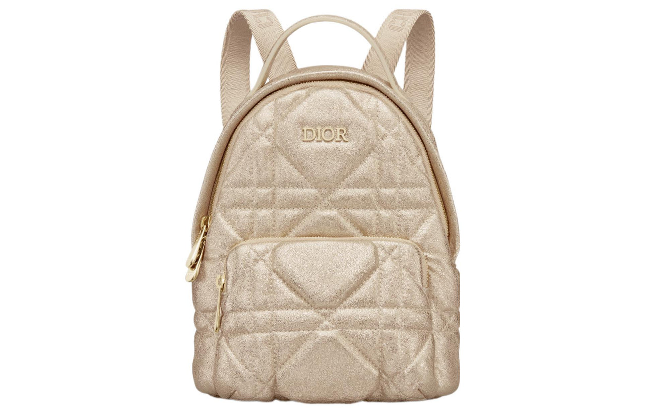 DIOR Sheepskin Backpack Mini Kids' Light Gold