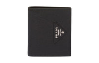 PRADA Leather Wallet Men's Black