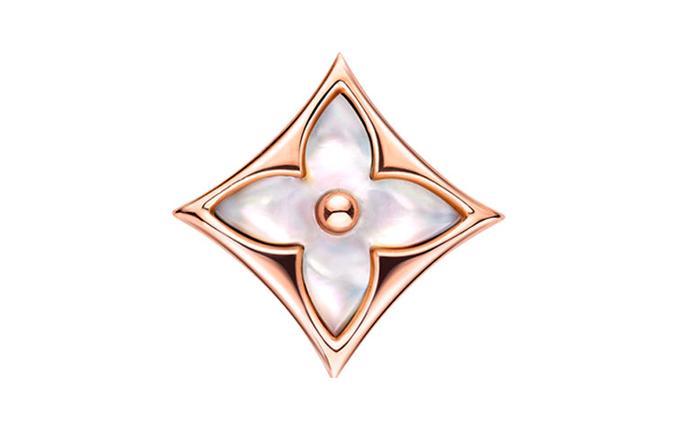 LOUIS VUITTON Color Blossom Star Ear Stud Pink Gold And White Mother-of-Pearl - Per Unit