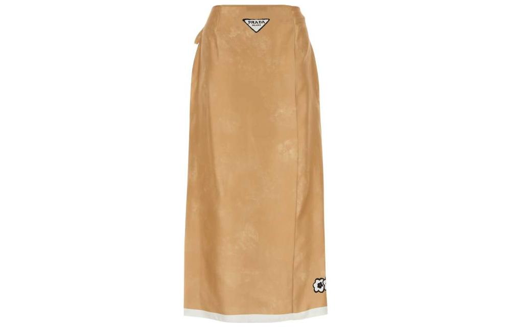 PRADA Casual Long Skirts Women's Brown