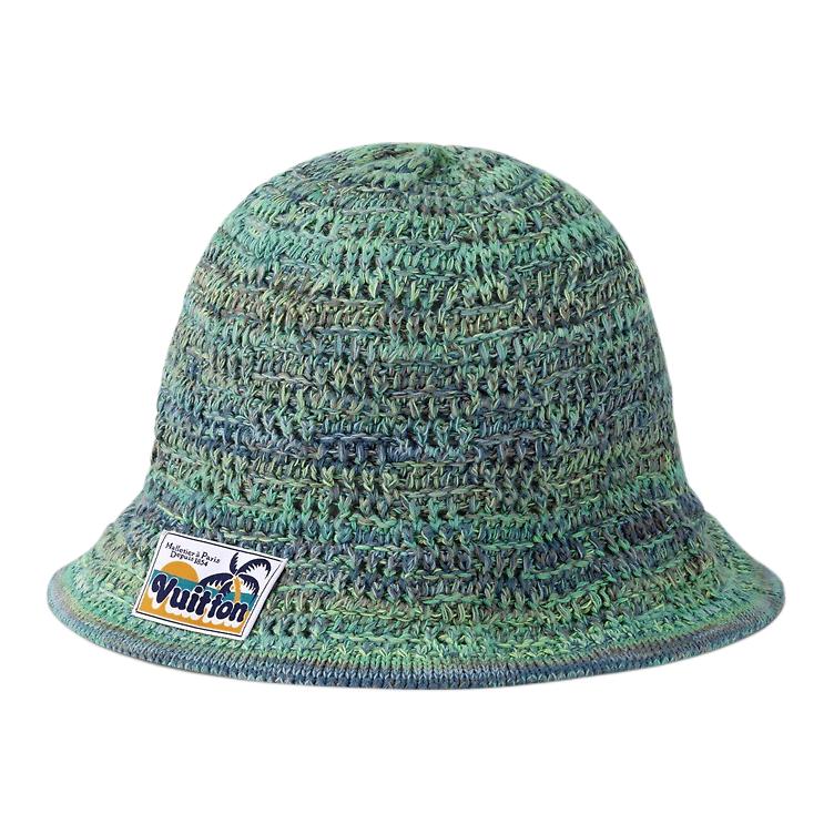 LOUIS VUITTON Damier Palm Tree Crochet Hat