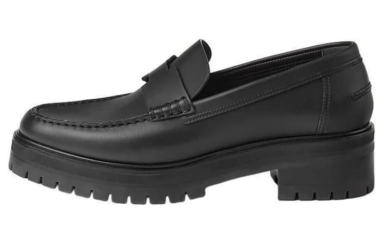 HERMES Loafers Women's Black