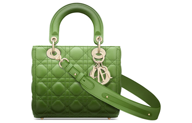 DIOR Sheepskin Lady Dior Bag, Handbag, Crossbody Bag, Shoulder Bag Small Size Women's Gradient Green