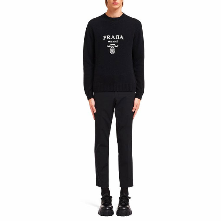 PRADA Cashmere Sweaters Men Dark Blue