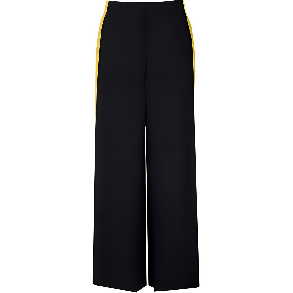 LOEWE Wide Leg Trousers 'Black/Yellow'