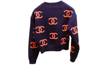 CHANEL Sweater Women's Marine Blue