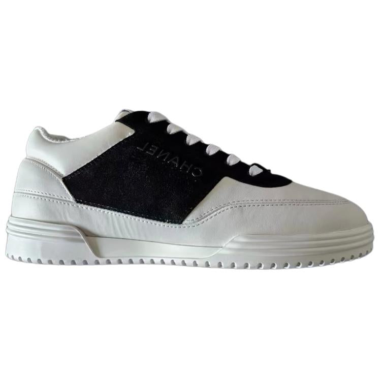 CHANEL 24C Low-Top Skateboard Shoes Women's White Black