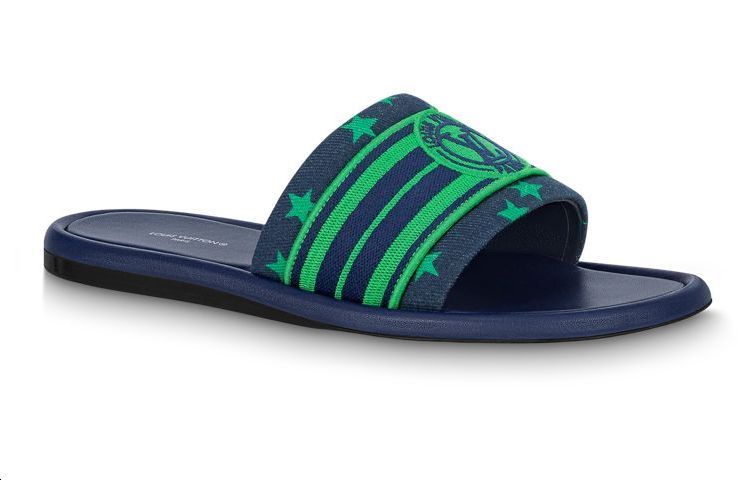 LOUIS VUITTON Magnetic Stylish Sandals Women's Green Blue