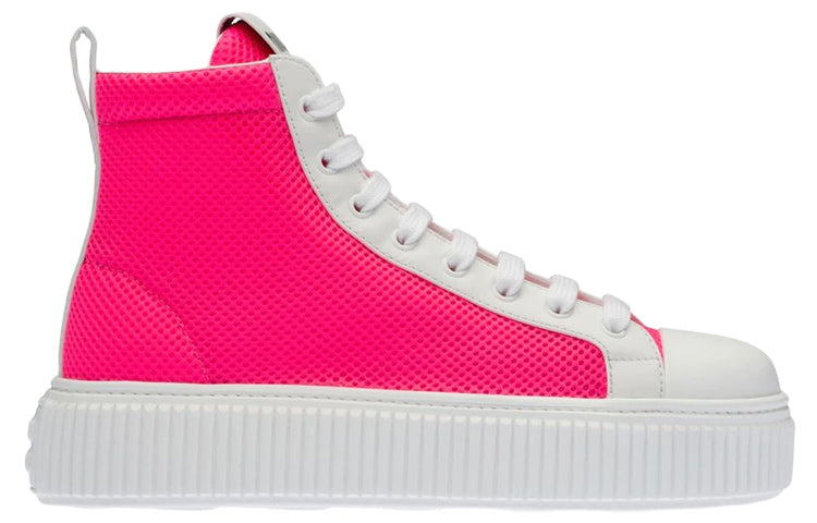 MIU MIU High Top Stylish Skateboarding Shoes Women's Pink