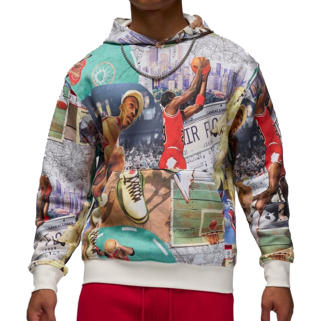Air Jordan Brooklyn Fleece Printed Hoodie 'Multicolor' FV7297-133