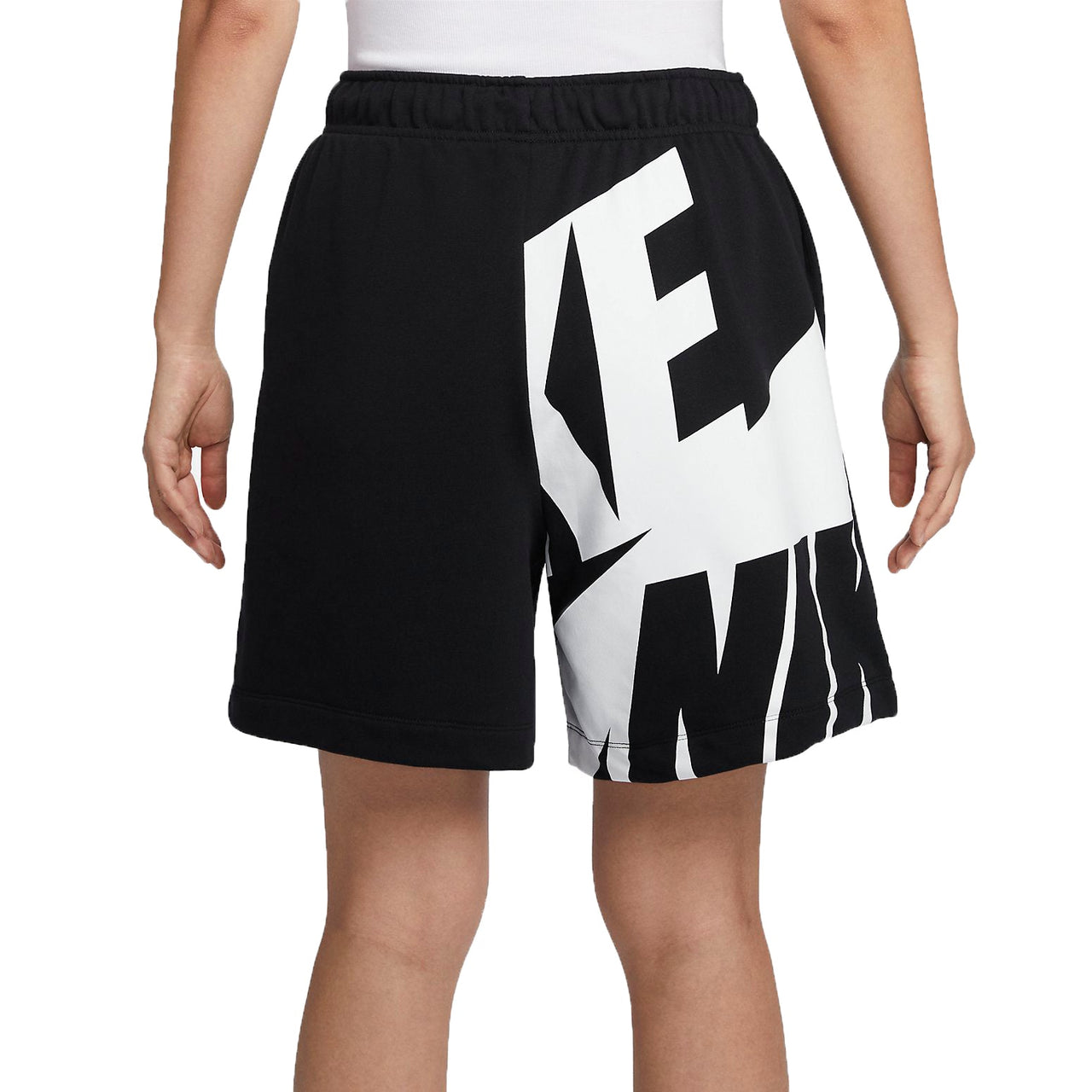 (WMNS) Nike Sportswear Air 6 Fleece Shorts (Asia Sizing) 'Black White' FN2247-010