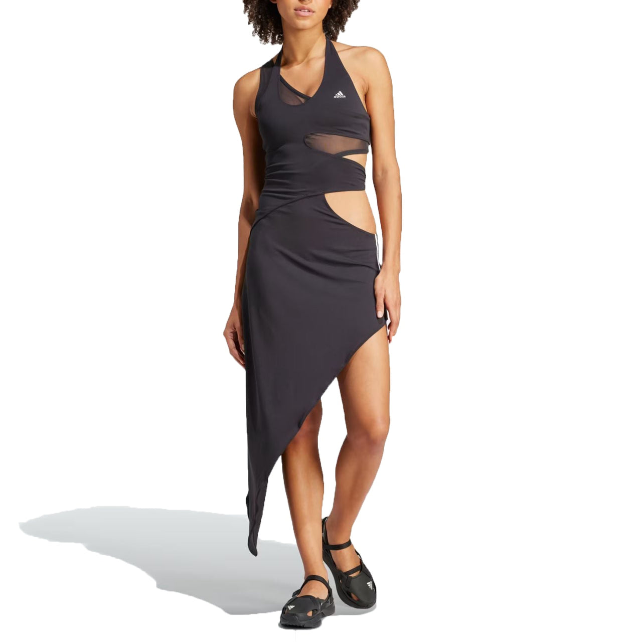 (WMNS) adidas x Rui Zhou Sportswear Dress Asia Sizing 'Black' IQ3796