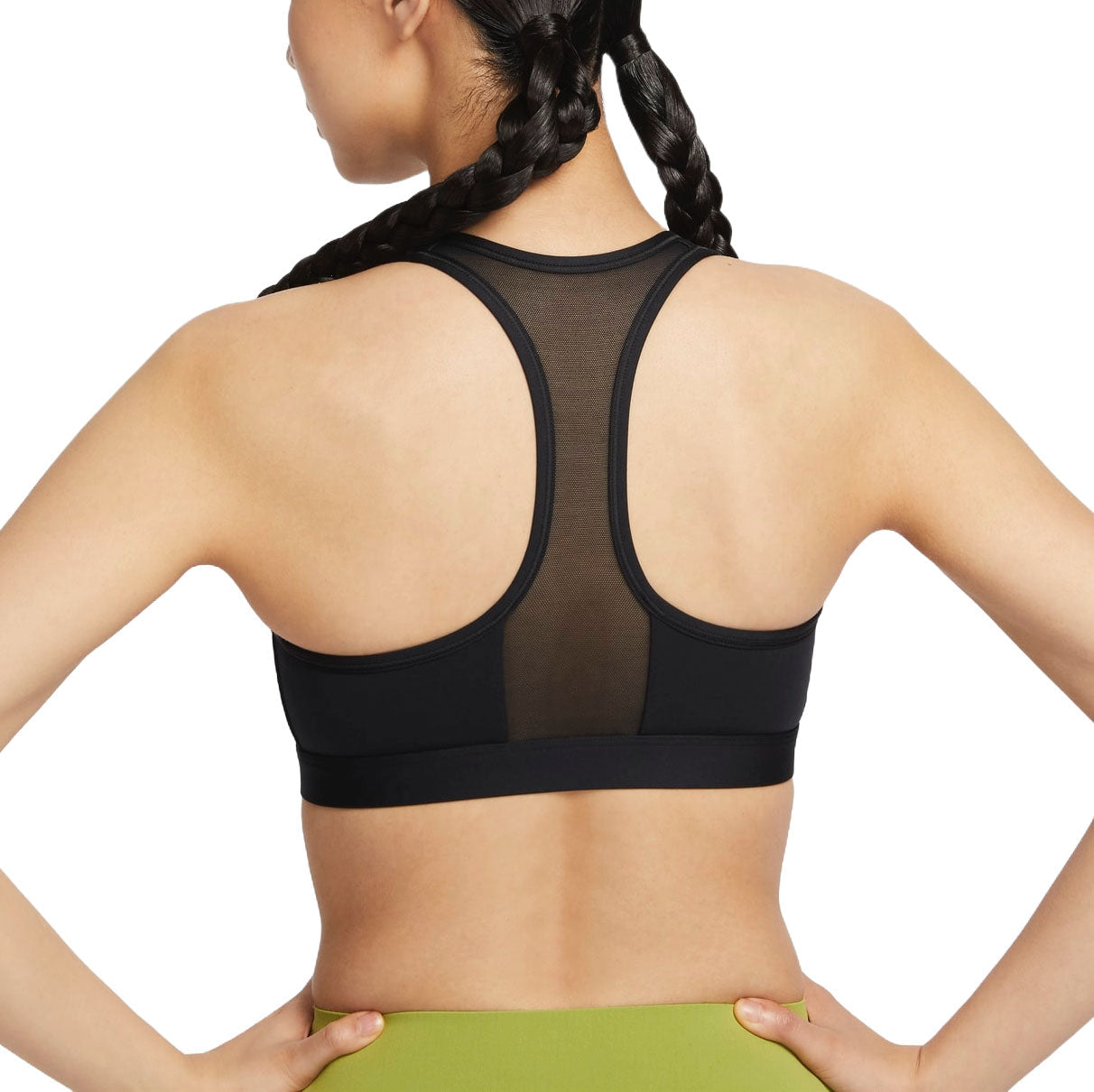 (WMNS) Nike Swoosh Front Zip Medium-Support Padded Sports Bra Asia Sizing 'Black' FN2732-010