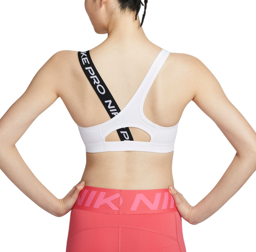 (WMNS) Nike Pro Swoosh Asymmetrical Medium-Support Padded Sports Bra Asia Sizing 'White' FV6527-100