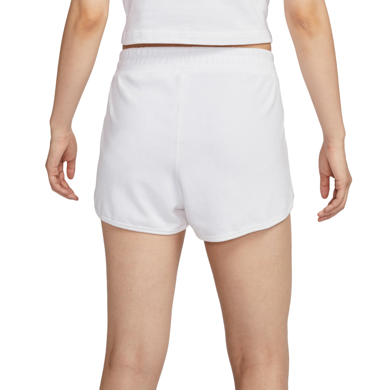 (WMNS) NikeCourt Heritage Mid-Rise French Terry Tennis Shorts Asia Sizing 'White' FQ2283-100