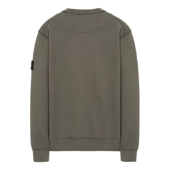 STONE ISLAND Garment Dyed Crew Sweatshirt 'Dark Green' 731563020-V0059