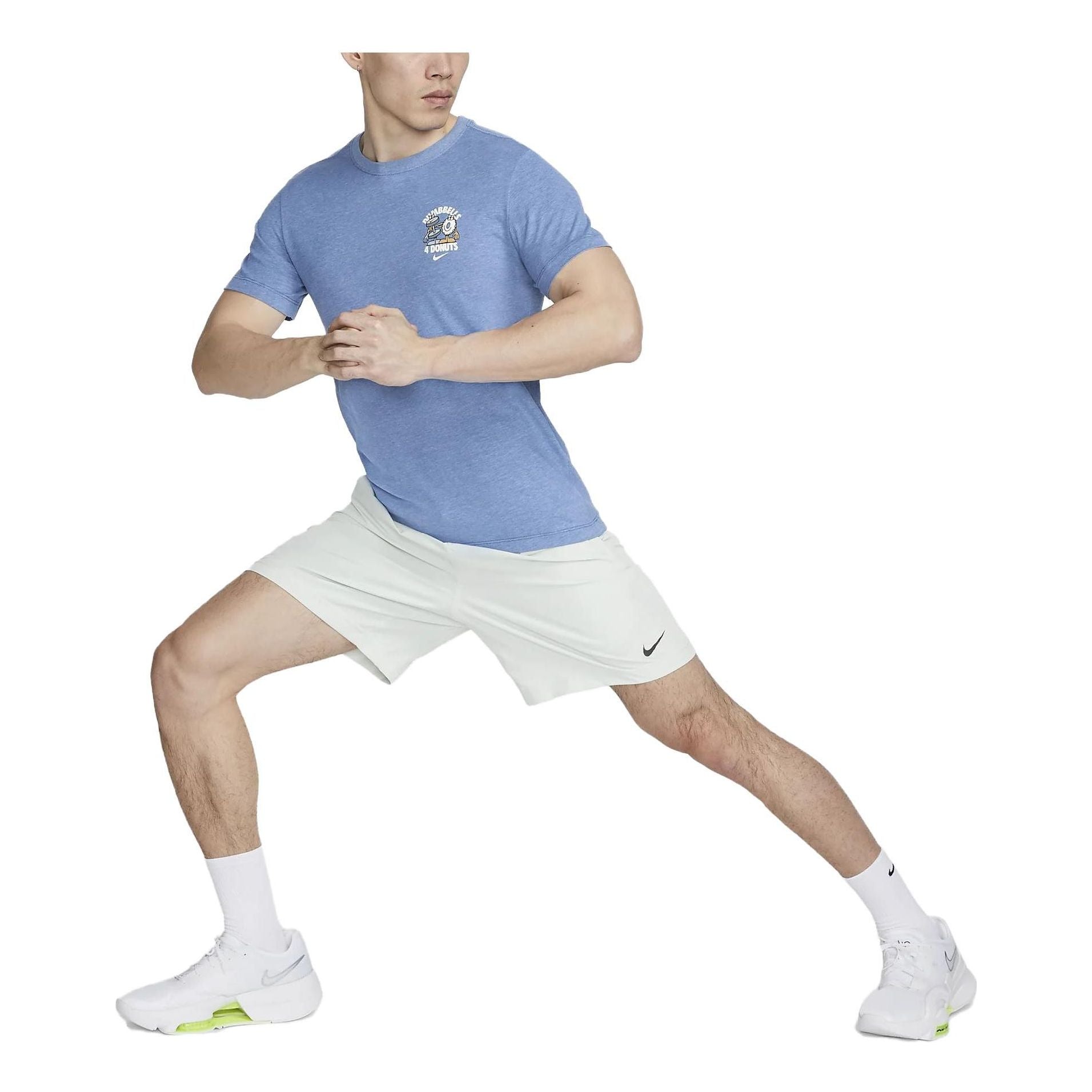 Nike Dri-Fit Dumbbell T-Shirt 'Blue' FD0139-456