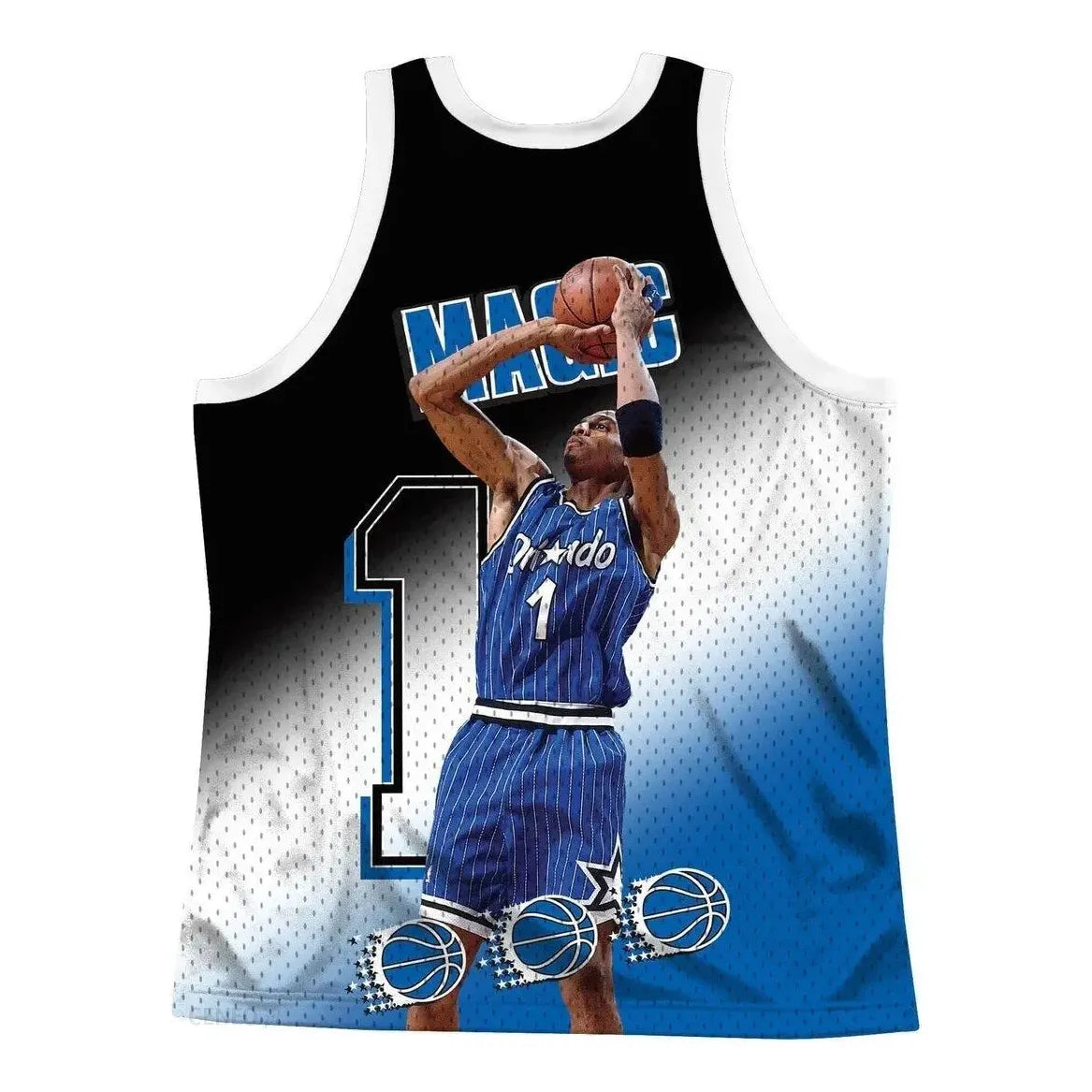 Mitchell & Ness x NBA Orlando Magic Behind The Back Jersey 'Penny Hardaway 1' MSTKMI19002-OMAWHITPHA