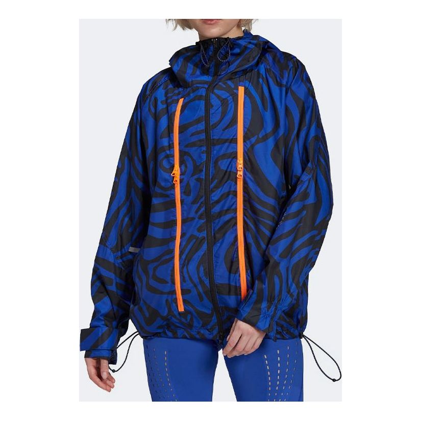 (WMNS) adidas By Stella McCartney Agent Of Kindness Windproof Jacket 'Blue Orange' H59288