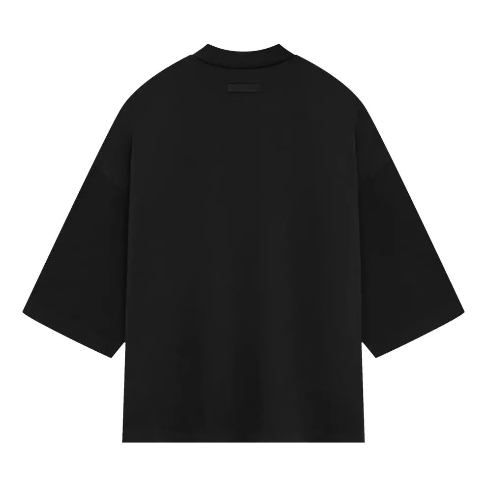 Fear of God Essentials Heavy Jersey Football T-shirt 'Jet Black' 125SP244104F
