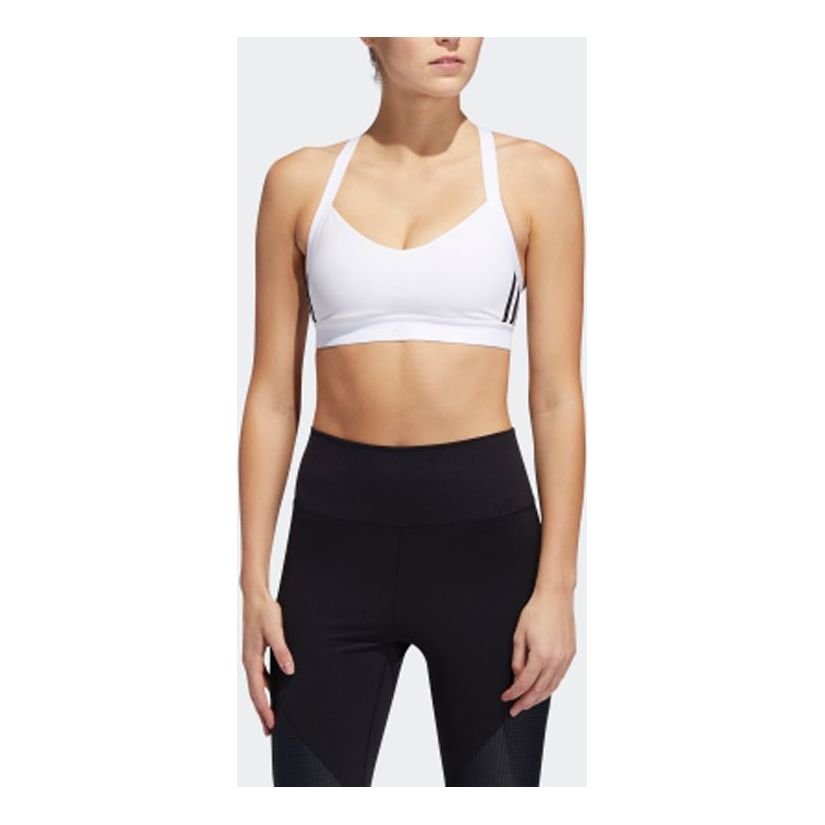 (WMNS) adidas All Me 3 Stripes Bra Asia Sizing 'White' EB3668