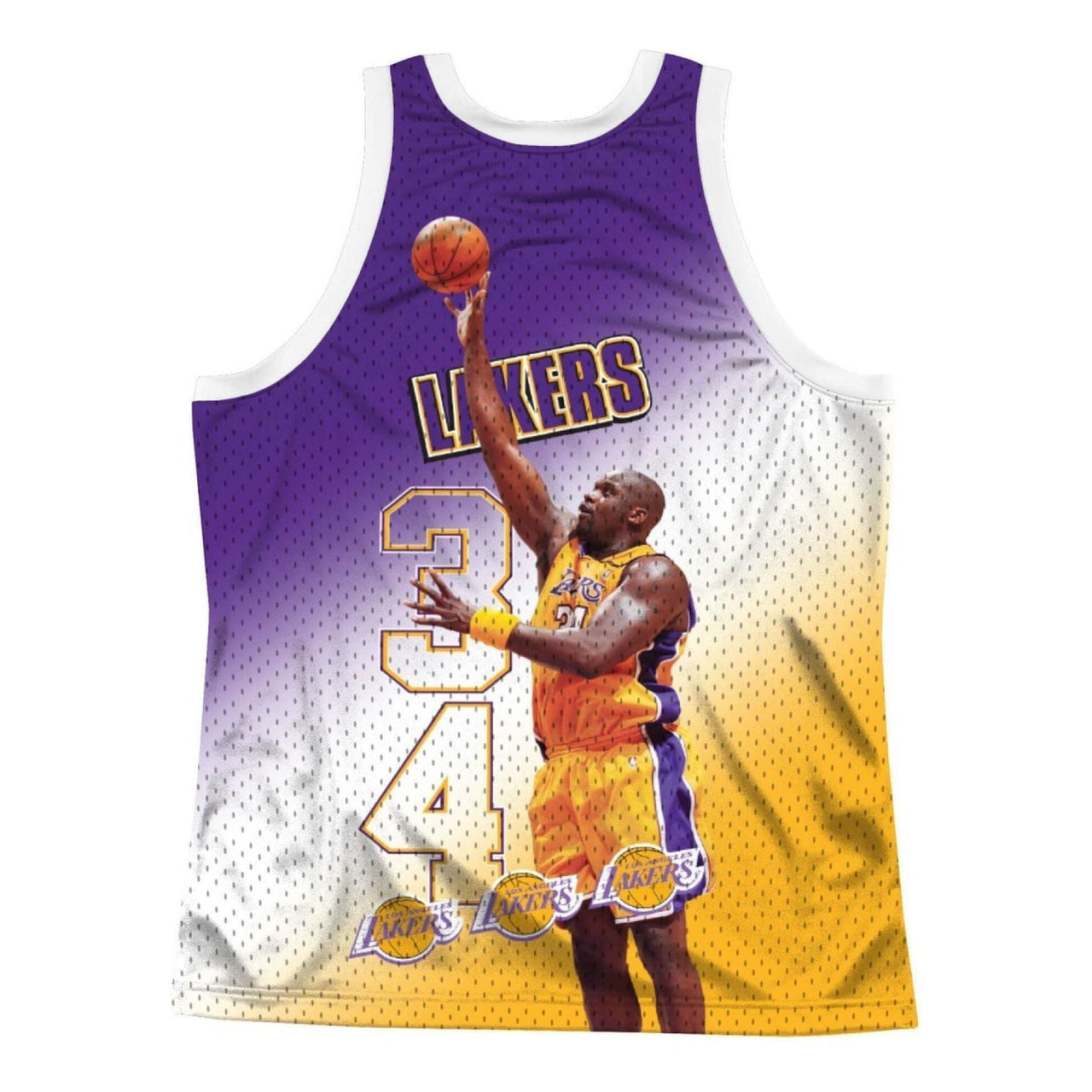 Mitchell & Ness x NBA Los Angeles Lakers Behind The Back Jersey 'Shaquille O'Neal 34' MSTKMI19002-LALWHITSON