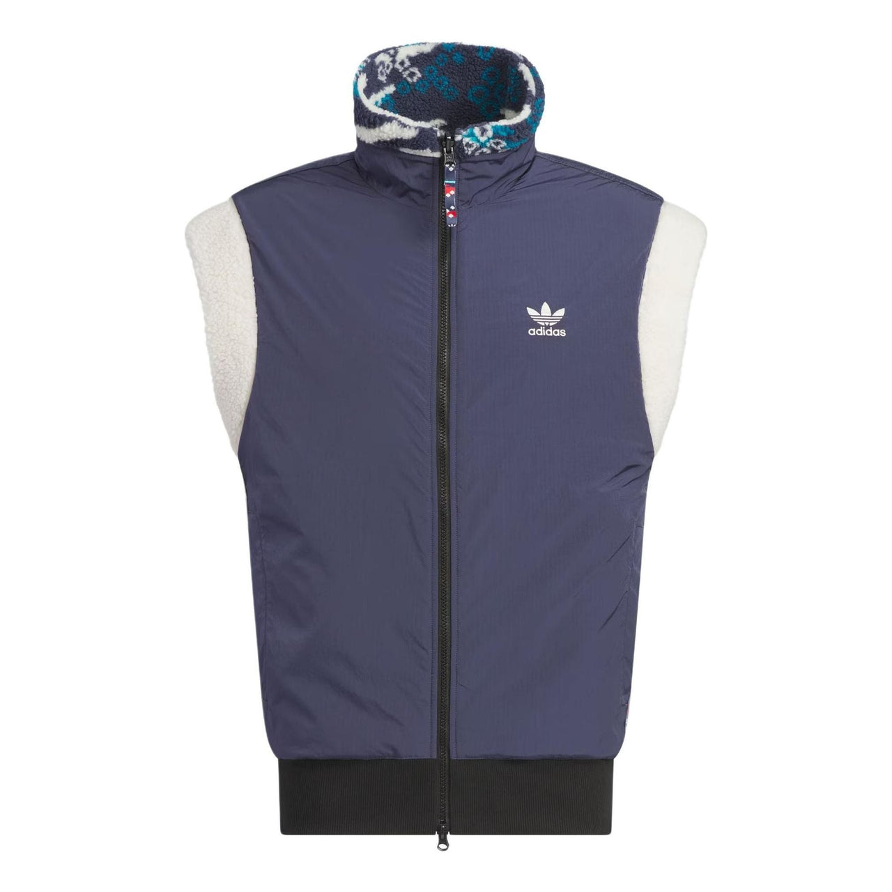 adidas Originals Reversible Fleece Vest (Gender Neutral) Asia Sizing 'Brown Black' IX4218