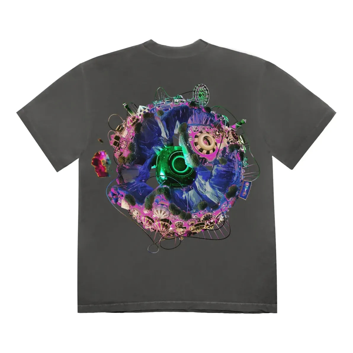 Travis Scott Back Bling T-shirt 'Washed Black' CJFN-SS11