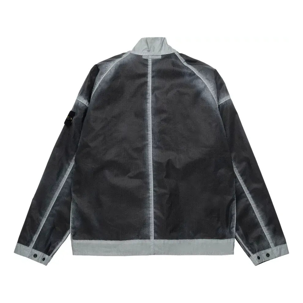 STONE ISLAND Hand Sprayed Mussola Biker Jacket 'Sky Blue' 7815431T1-V0041