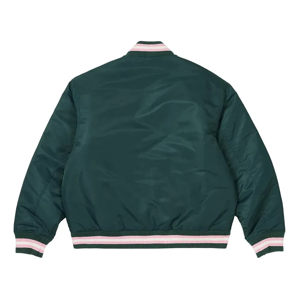 Palace FW23 Satin The Arena Jacket 'Green' P25JK030