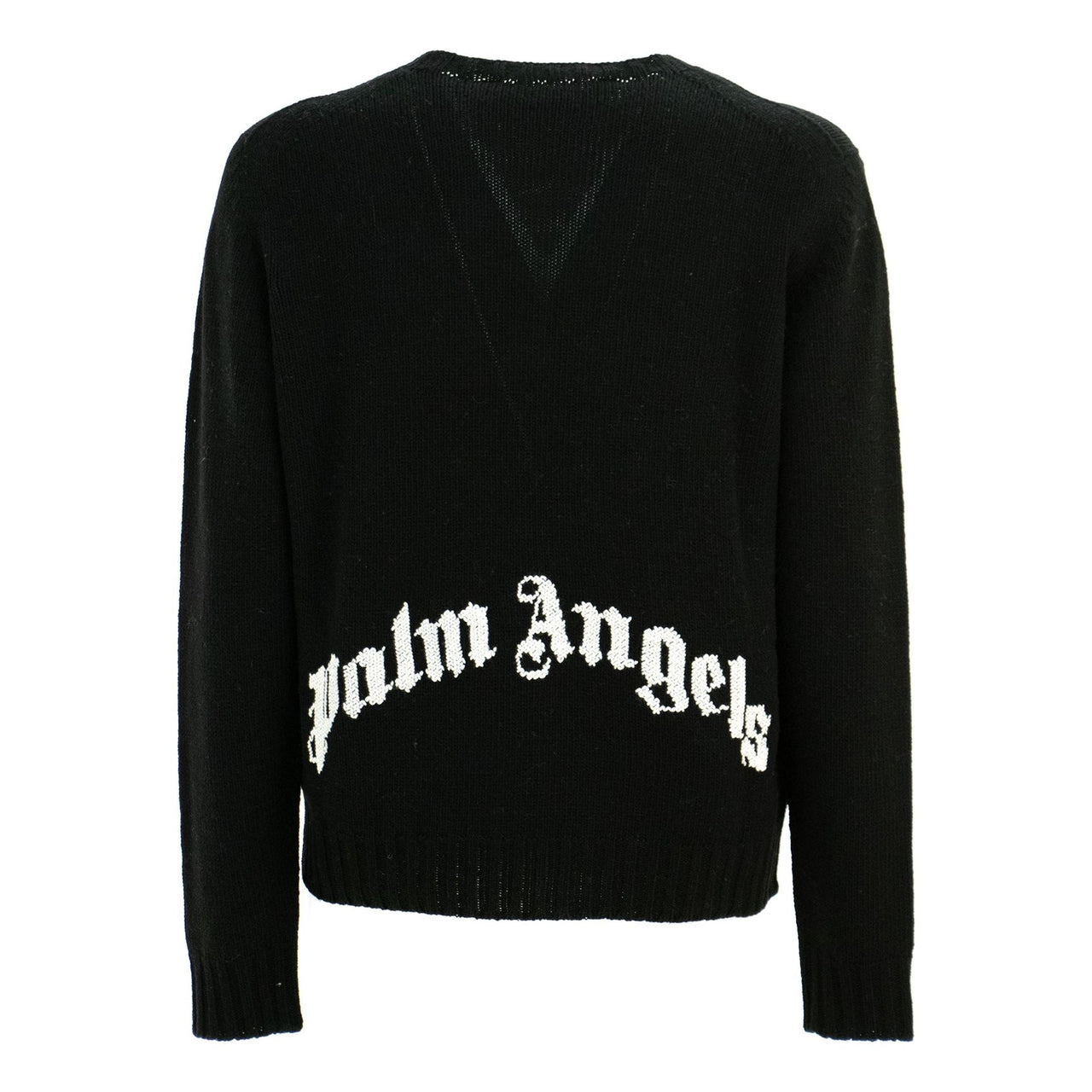 Palm Angels Curved Logo Sweater 'Black' PMHE027C99KNI0011001