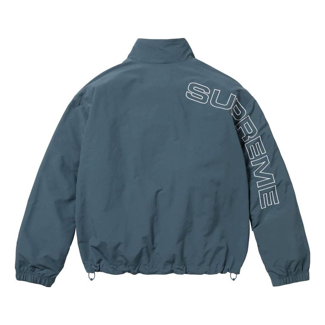 Supreme Spelled Out Embroidered Track Jacket 'Teal White' SUP-FW23-029