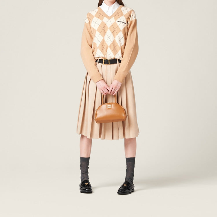 MIU MIU Knitwear Women's Camel Brown
