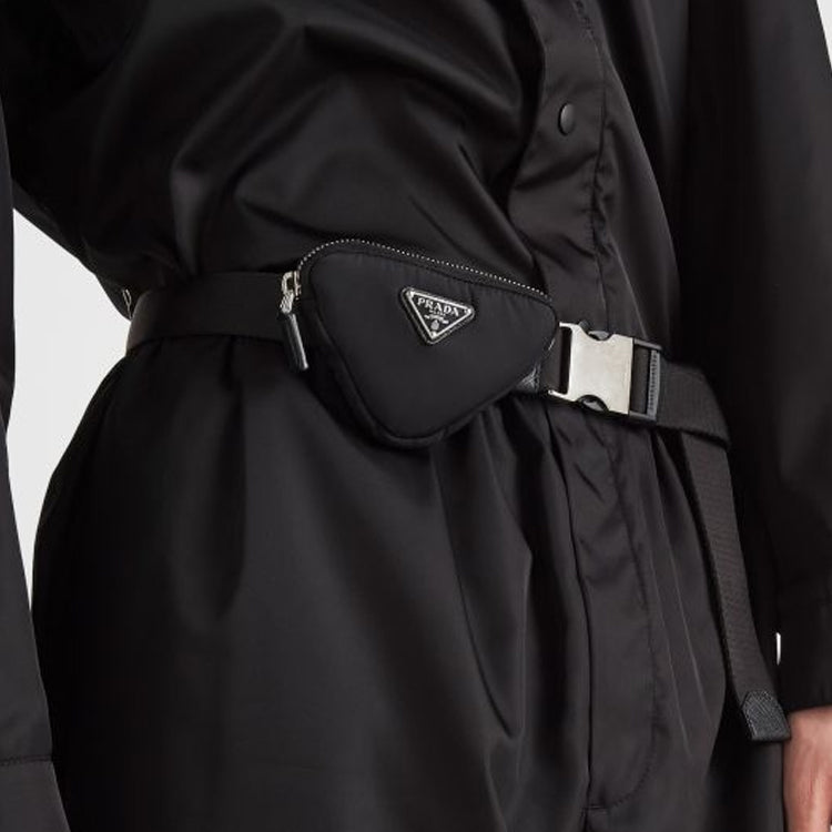 PRADA Belt Men's Black Width 3CM