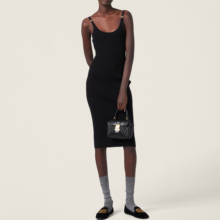MIU MIU Slip Dress Women's Black