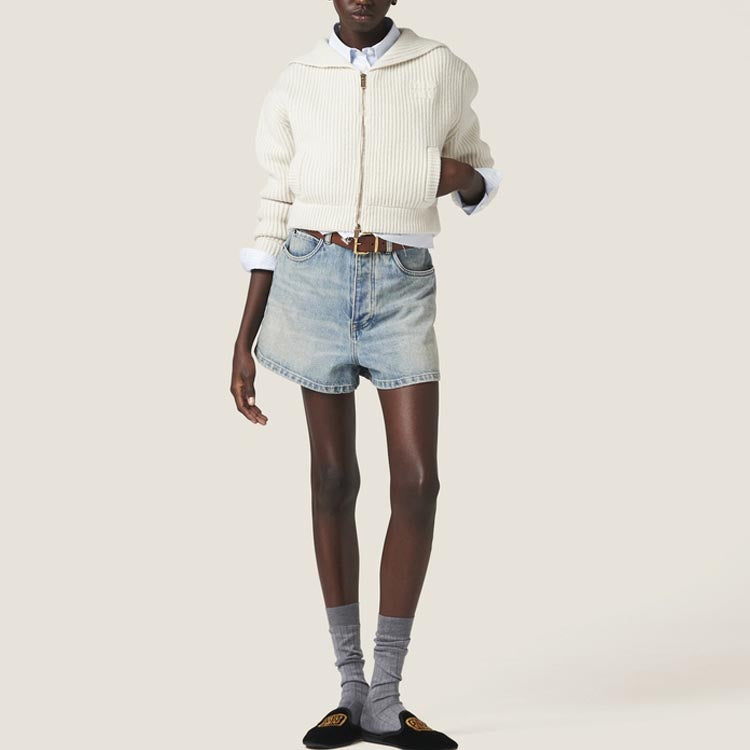 MIU MIU SS24 Knitwear Women's Chalk White
