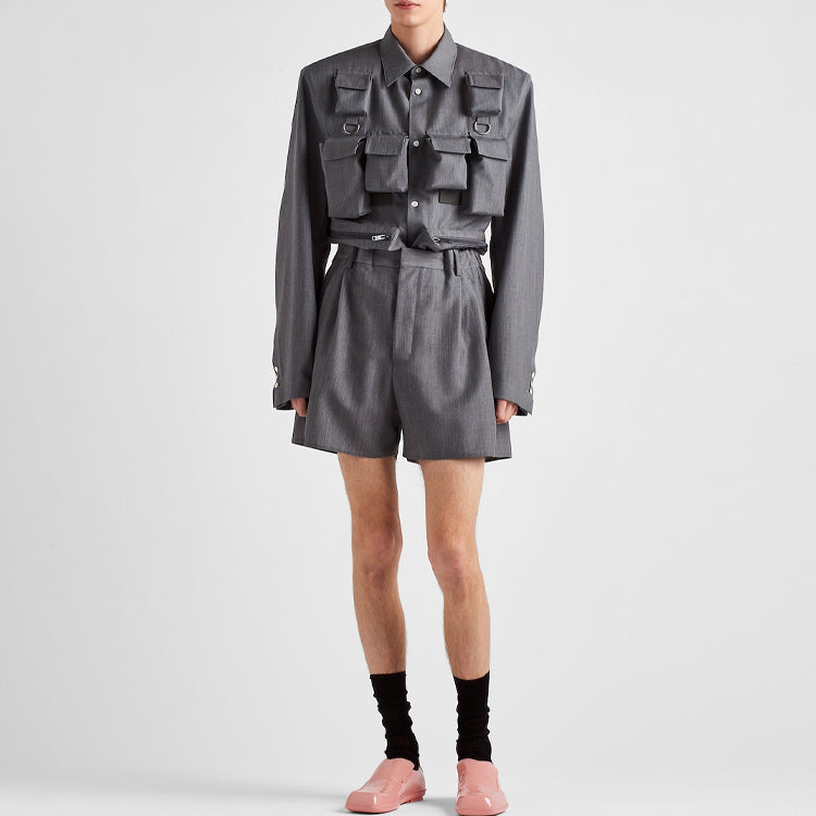 PRADA SS24 Jackets Coats Men's Gray