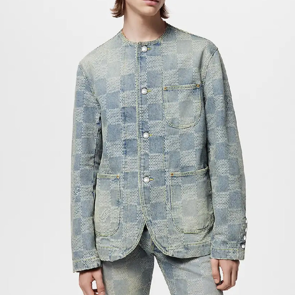 LOUIS VUITTON Damier Denim Chic Jacket
