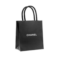 CHANEL Silk Silk Scarves Women's Black
