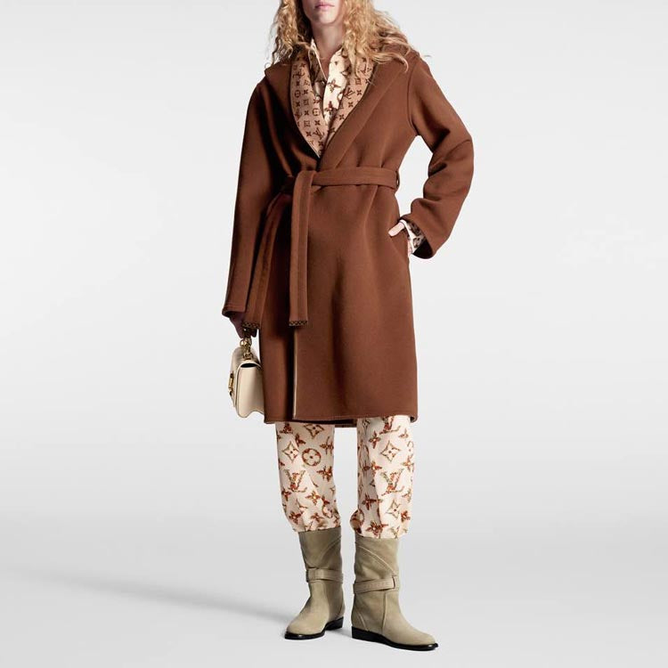 LOUIS VUITTON Coats Women's Brown