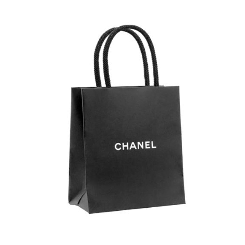 CHANEL Fur Knit Scarves Women's Black/White