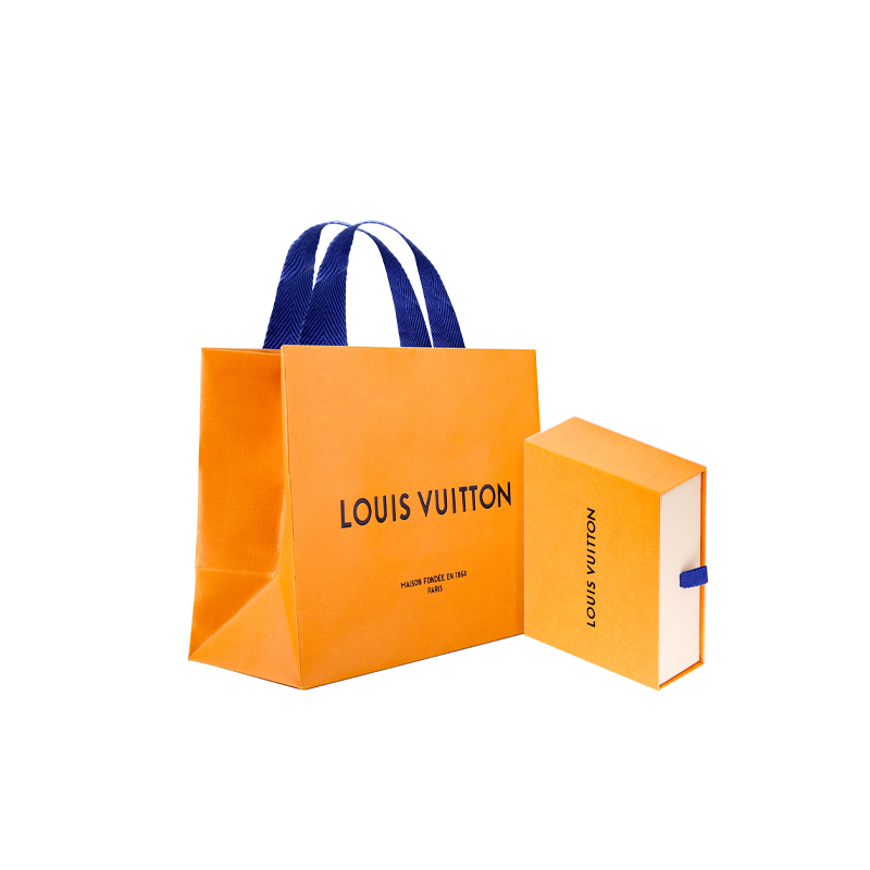 LOUIS VUITTON Mulberry Silk Hair Bands Women's Brown/Black