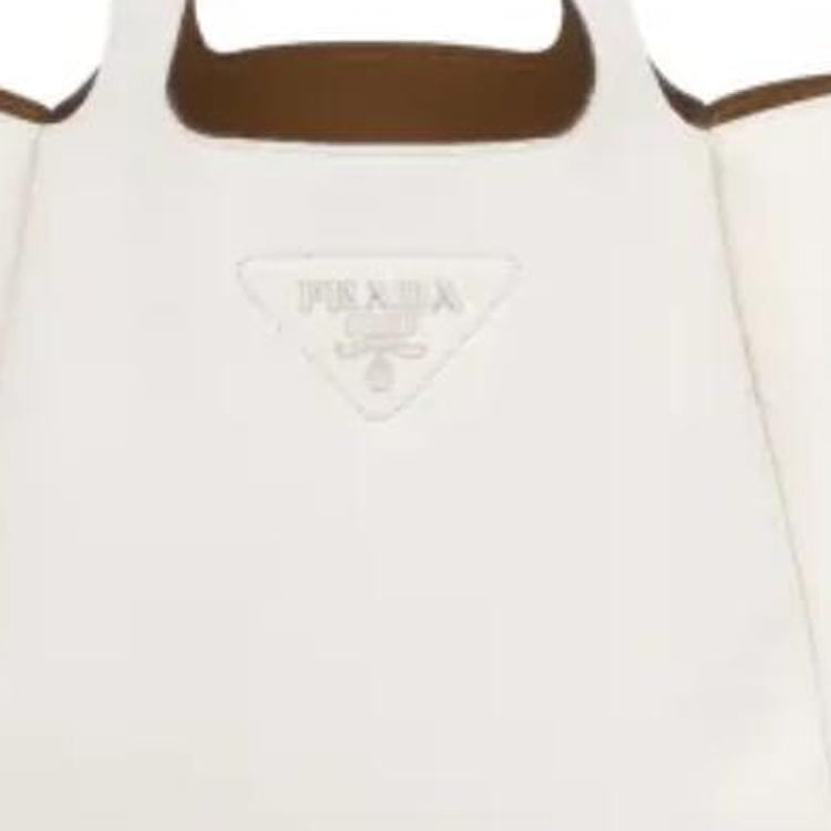 PRADA Dynamique Calfskin One Shoulder Handbags Women's White Stacked Candy