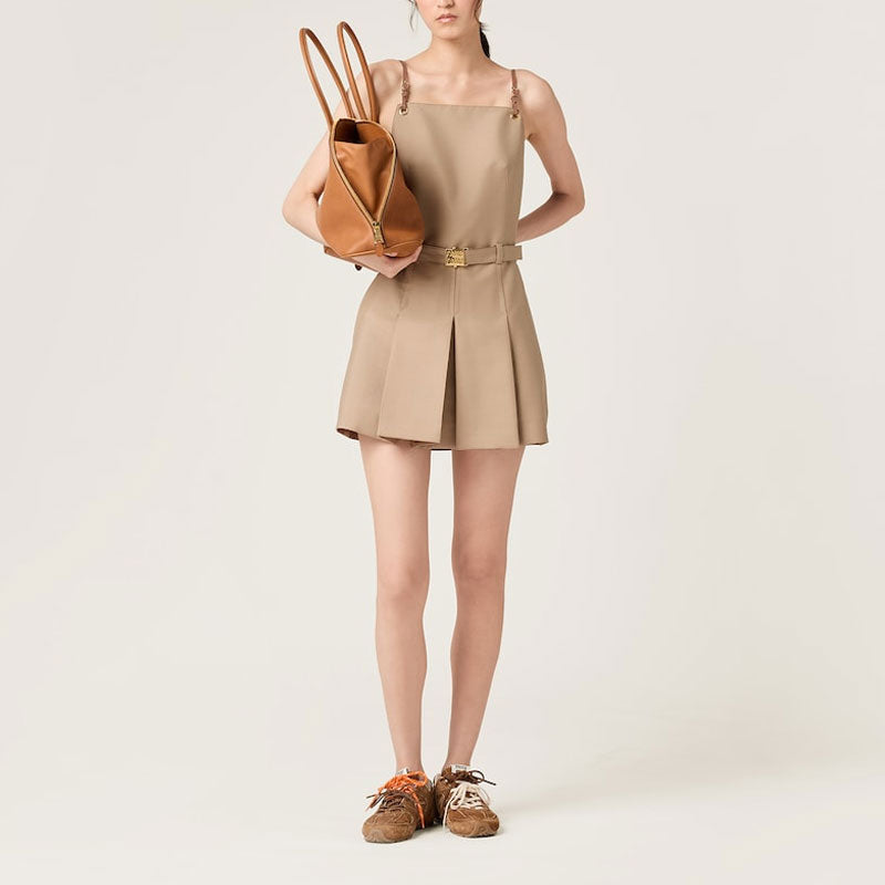 MIU MIU Sleeveless Dress Women's Hazelnut Nut